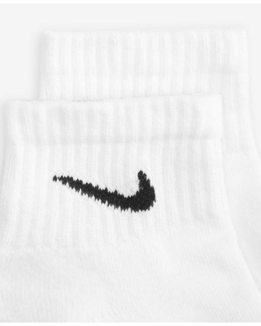 Nike White Everyday Elevated Mid-crew Socks for men
