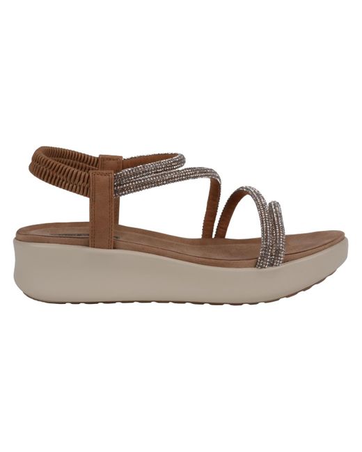 Gc Shoes Metallic Emory Embellished Wedge Sandals