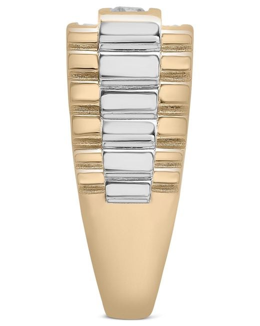 Macy's Metallic Diamond Row Ring (1 Ct. T.w for men