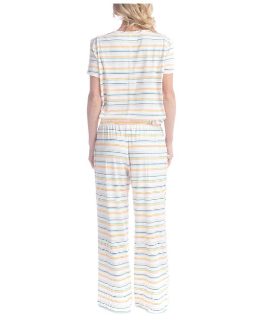 Ocean Pacific White Sea Flower Printed Pajama Set