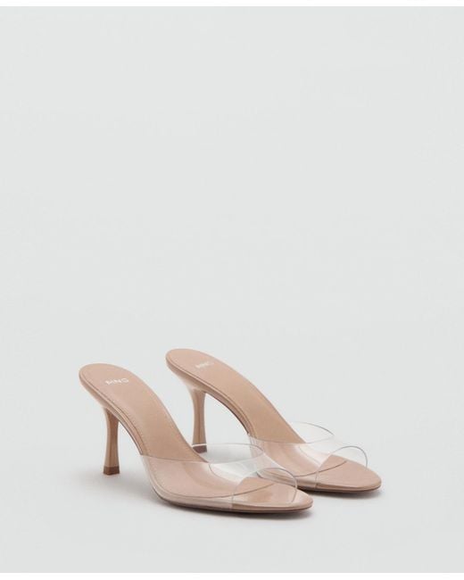 Mango White Pointed-heel Sandals