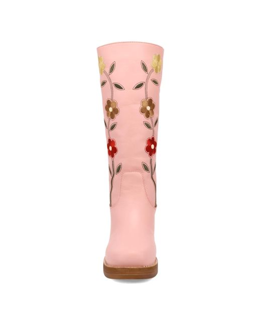 Dingo Pink Bloom Leather Boot