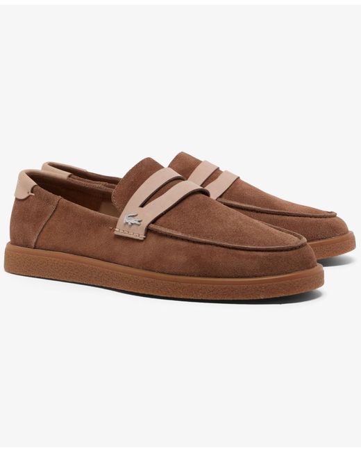 Lacoste Cochet Slip-on Winter Loafers in Brown for Men | Lyst display picture 3