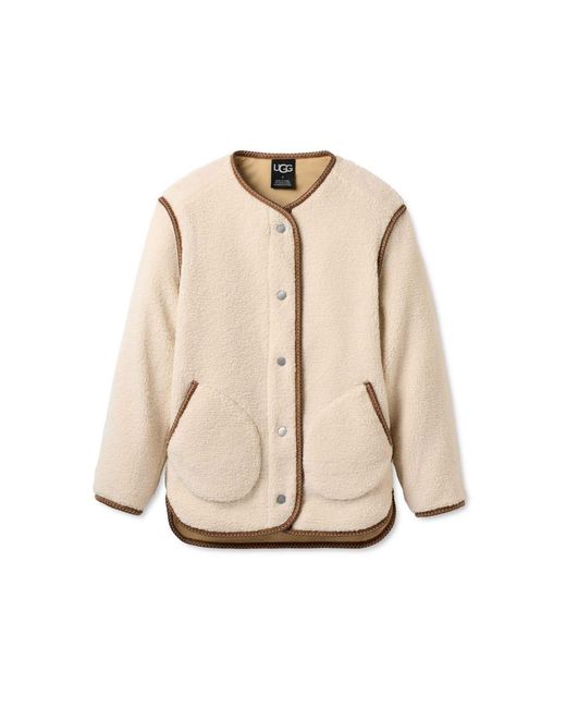 Ugg Natural Emerson Braid Front-placket Jacket