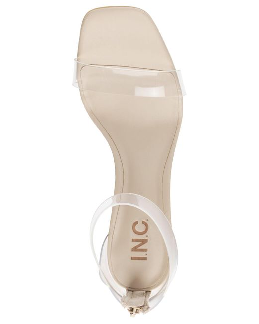 INC International Concepts Makenna Two-piece Clear Vinyl Dress Sandals,  Created For Macy's | Lyst