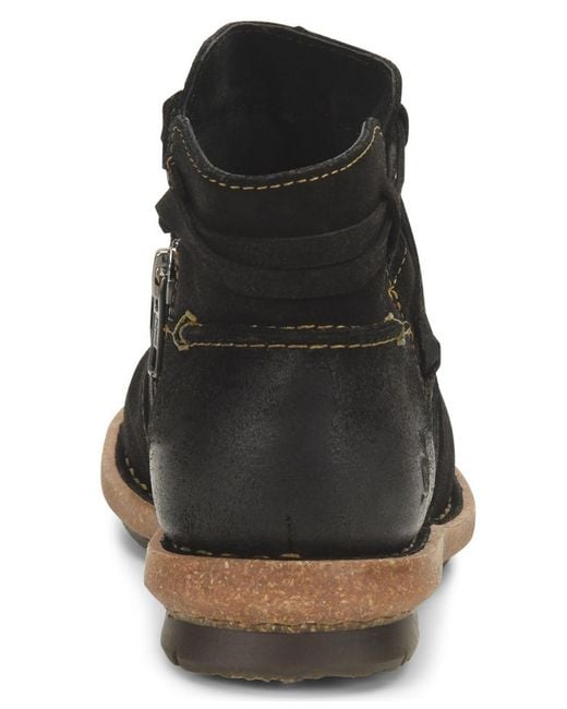 Born Black Tarkiln Round Toe Booties