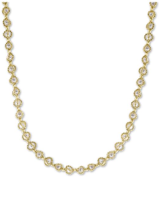 Effy Metallic Effy® Cultured Freshwater Pearl (3mm) 20" Statement Necklace In 18k Gold-plated Sterling Silver