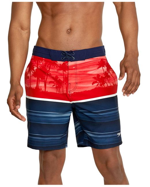 Speedo Oasis Shade Bondi Basin 7 1/2" Board Shorts in Red for Men Lyst