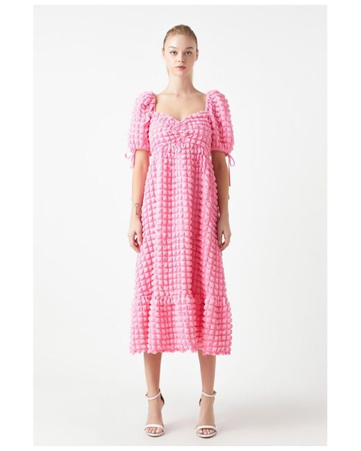 Endless Rose Pink Textured Maxi Dress