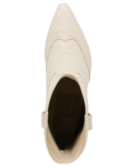Dolce Vita Natural Tavla Stitched Pointed-toe Western Boots