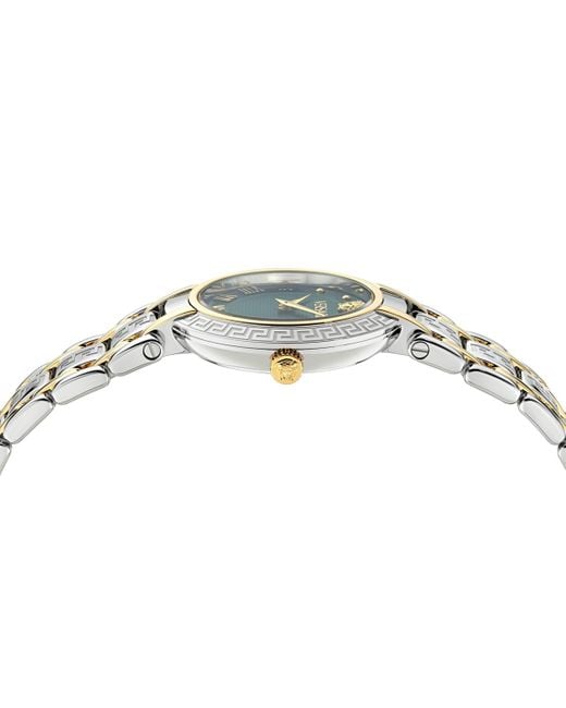 Versace Metallic Swiss Antlia Two-tone Bracelet Watch 34mm