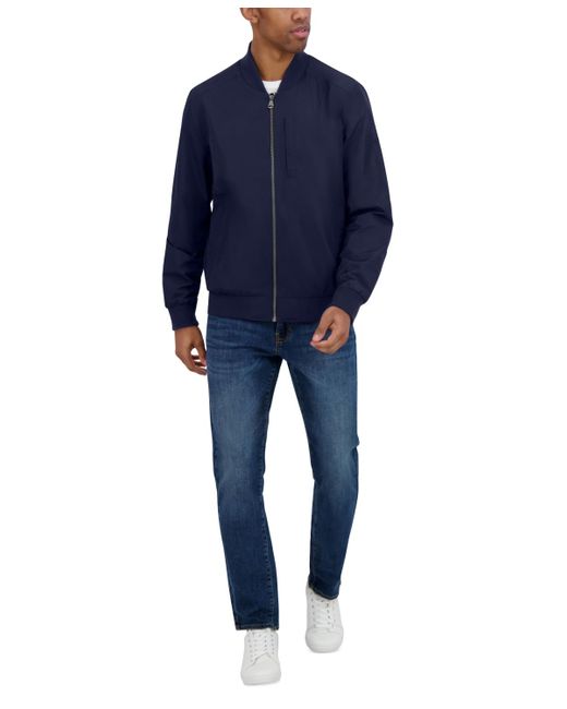 Nautica Blue Bomber Flight Jacket for men