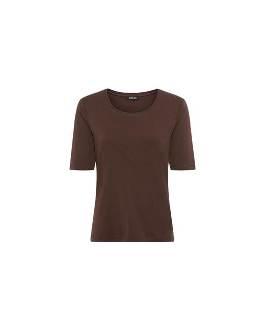 Olsen Brown Solid T-shirt