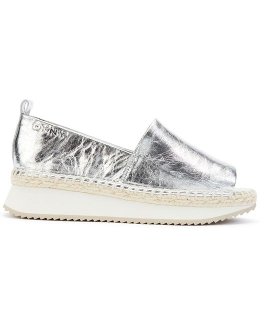 DKNY Orza Wedges in Metallic Lyst