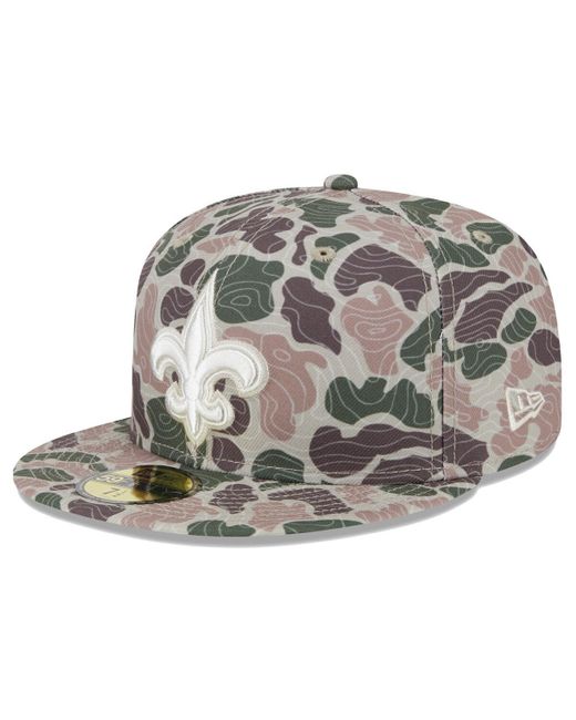KTZ Metallic New Orleans Saints Geo 59fifty Fitted Hat for men