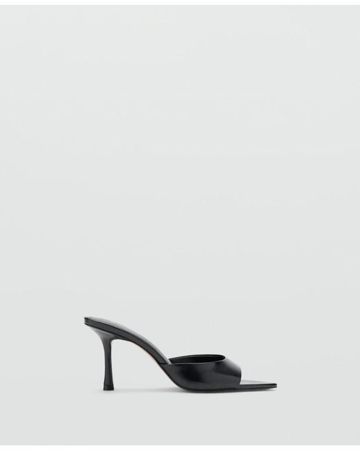 Mango Black Pointed-heel Sandals