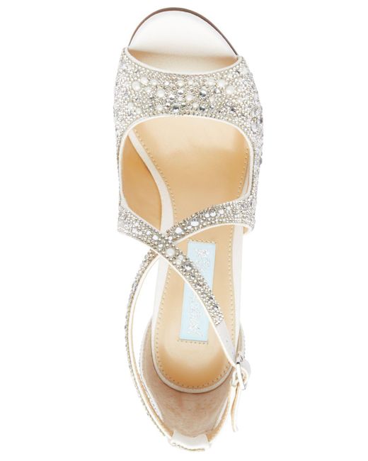 blue by betsey johnson sage evening sandals