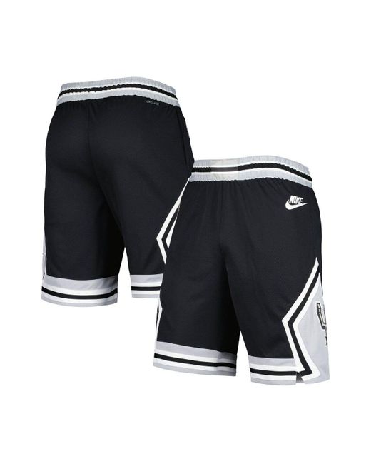Nike Black, Gray San Antonio Spurs 2022/23 Classic Edition Swingman Shorts for Men | Lyst