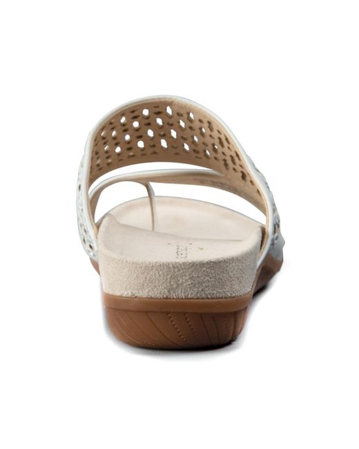 BareTraps White Juny Slide On Sandals