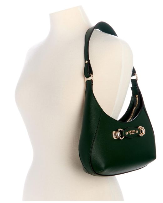 Guess Green Mimina Small Top Zip Shoulder Bag