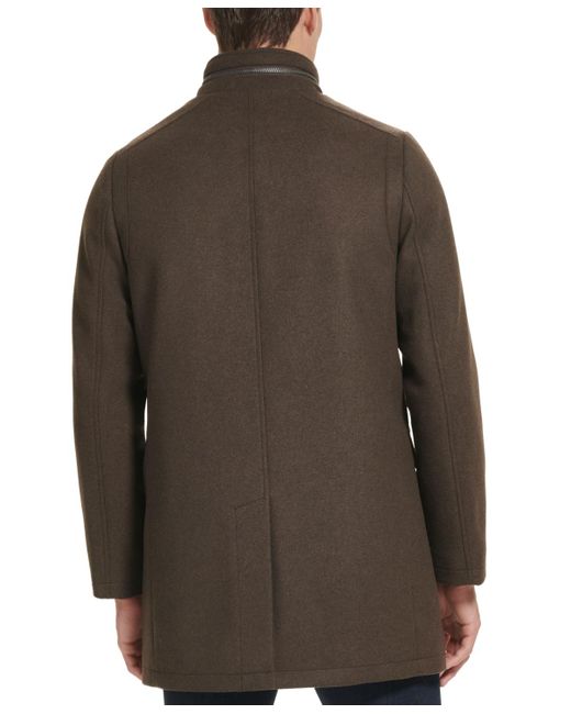 Kenneth Cole Natural Wool Button Car Coat for men
