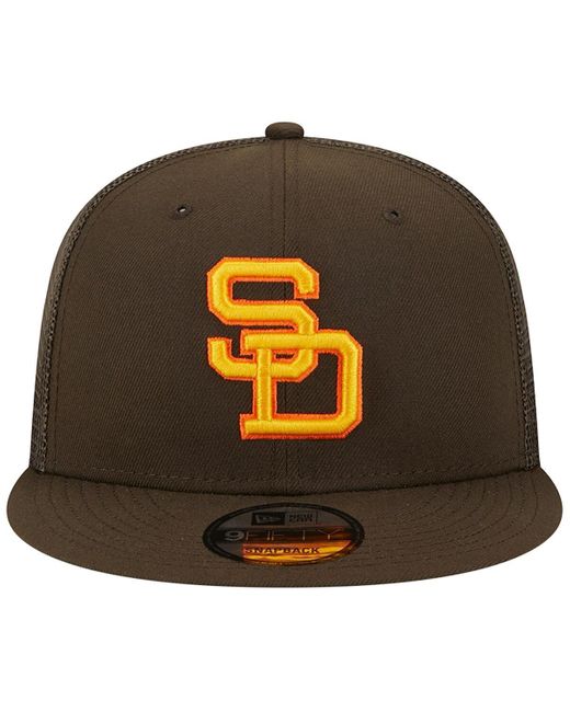 KTZ Brown San Diego Padres Cooperstown Collection Team Color Trucker 9fifty Snapback Hat for men