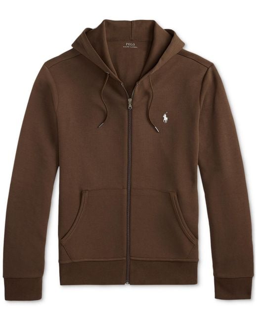 Polo Ralph Lauren Brown Double-knit Full-zip Hoodie for men