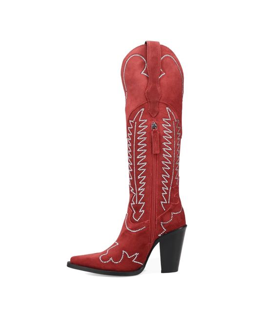 Dingo Red Double Take Suede Leather Boot