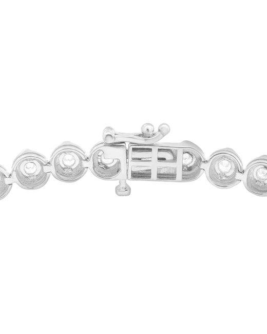 Macy's White Diamond Round Link Bracelet (1 Ct. T.w.