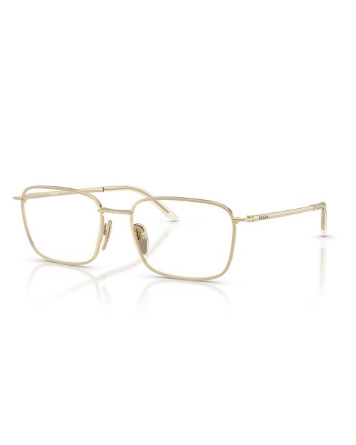 Prada Metallic Eyeglasses for men