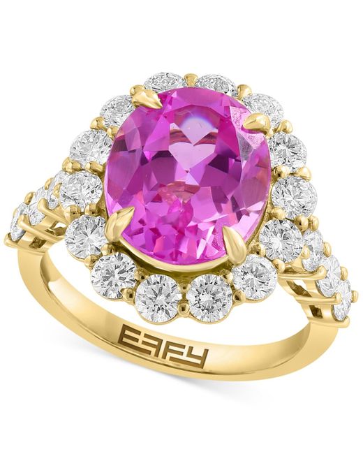 Effy Effy Lab Grown Pink Sapphire (5-3/8 Ct. T.w