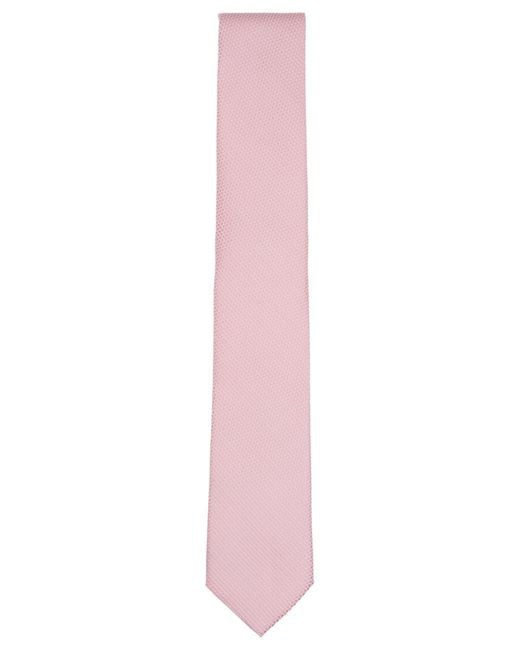 BarIII Pink Rampling Solid Pattern Tie for men