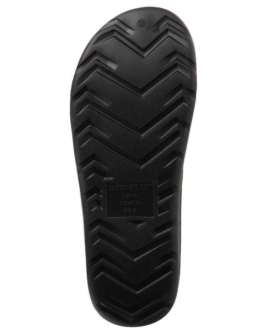 Totes Black Ara Thong Sandals for men