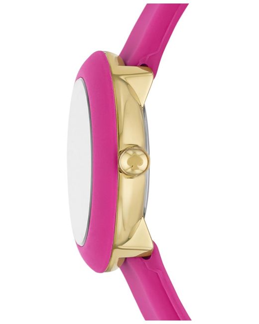 Kate Spade Pink Mini Park Row Silicone Watch 28mm