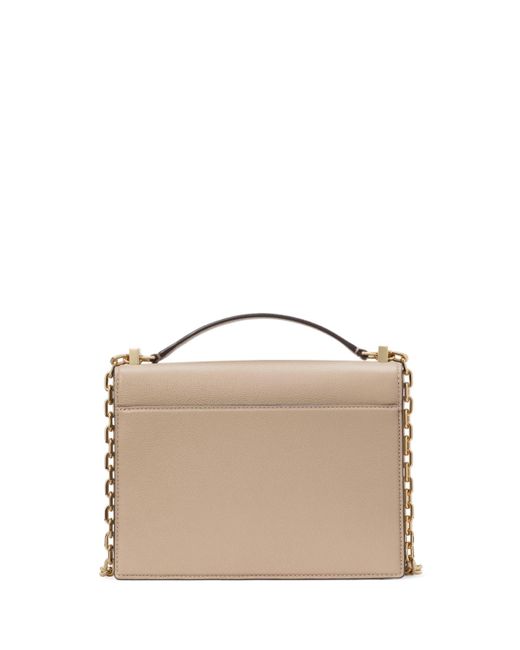 Kate Spade Natural Deco Pebbled Chain Small Shoulder Bag