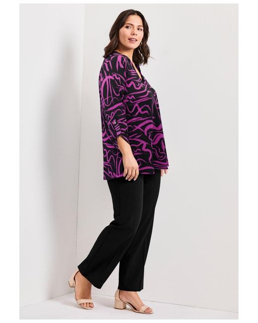 Avenue Purple Audrey Ity Top