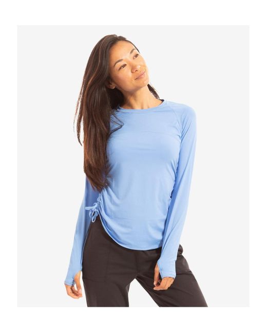 BloqUV Blue Upf 50+ Drawstring Crew Top