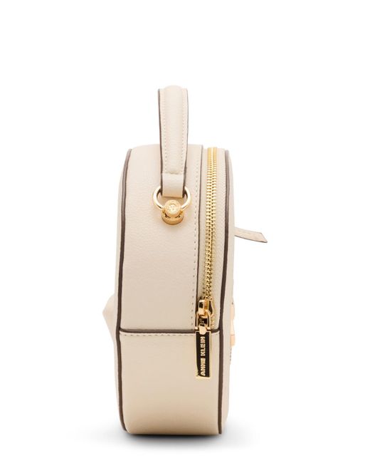 Anne Klein Natural Cork Circle Small Crossbody Bag