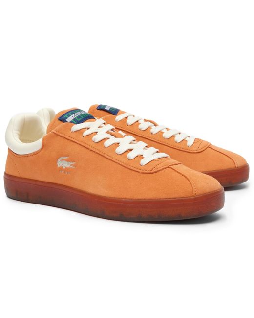 Lacoste Orange Baseshot Lace-up Court Sneakers for men