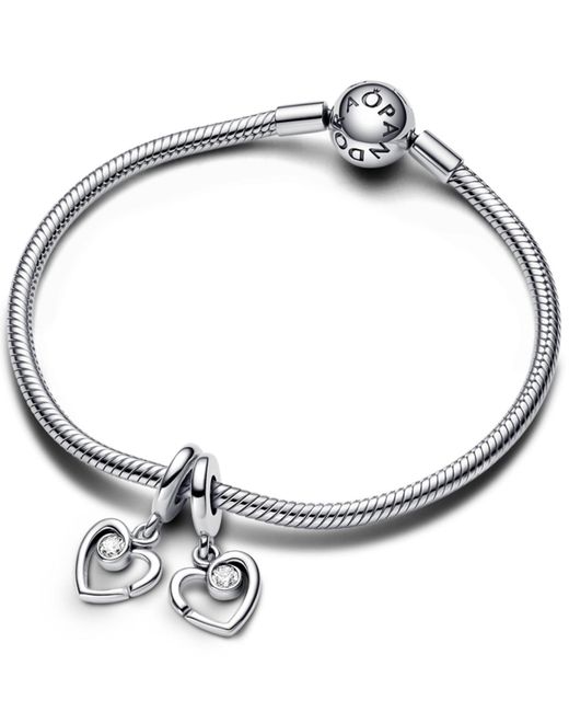 Pandora White Forever Always Splittable Dangle Charm