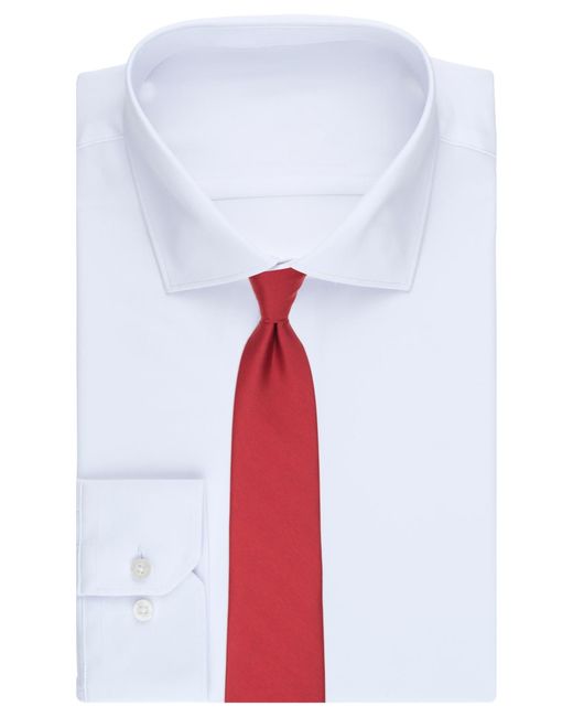 Club Room Red Solid Pattern Tie for men