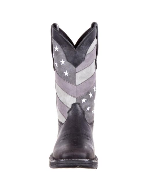 Durango Brown Rebel By Faded Black Flag Western Boot for men