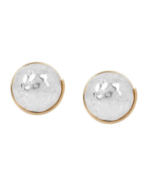 Robert Lee Morris White Bead Stud Earrings