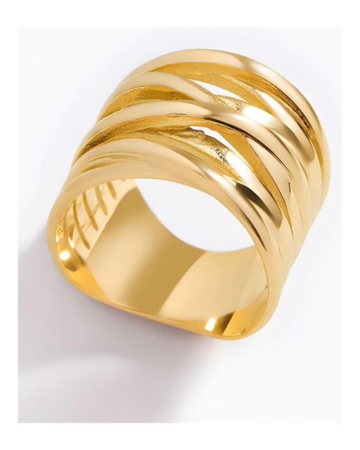 Mint & Lily Metallic Wire Wrap Statement Ring