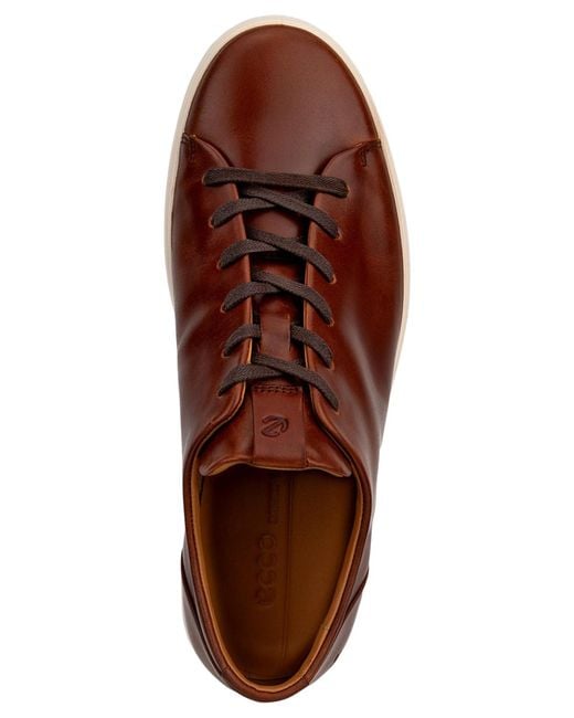 Ecco Brown Soft 7 Premier Sneaker for men