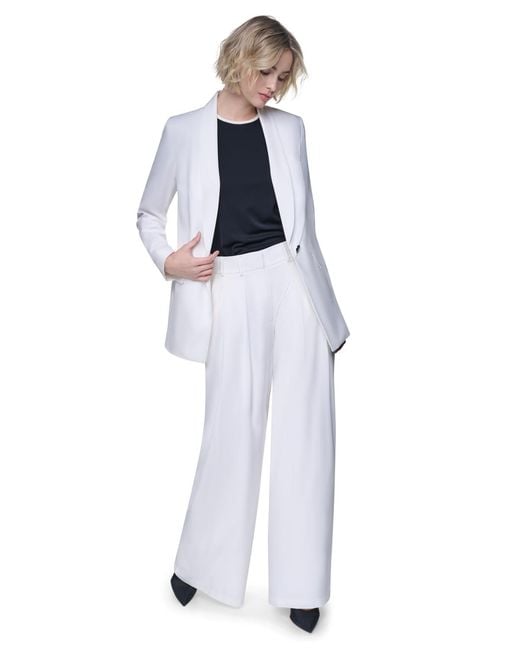 DKNY White Everyday One-button Blazer
