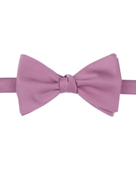 BarIII Purple Piercy Solid Bow Tie for men