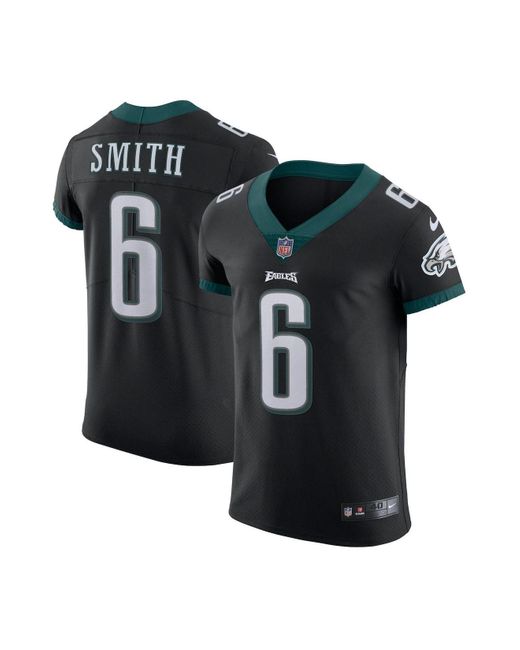 Nike Satin Devonta Smith Black Philadelphia Eagles Vapor Elite Jersey