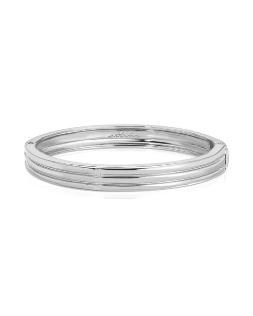 Ettika White Etched Stacking Bangle