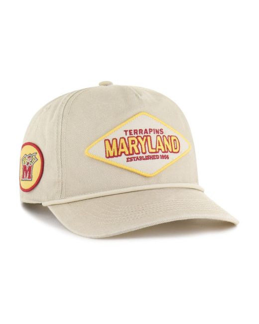 '47 Natural And Maryland Terrapins Outdoorsmen Cairn Hitch Adjustable Hat